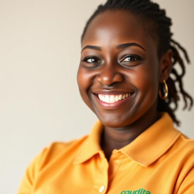 Portrait of Agnes Nabukenya, cleaners in Kampala