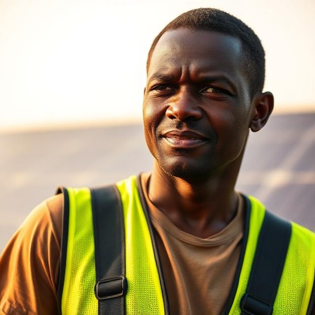 Portrait of Andrew Mukasa, solar installers in Mbale
