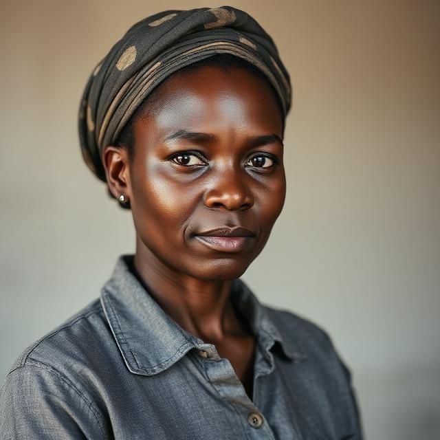 Portrait of Faith Namaganda, tilers in Kampala