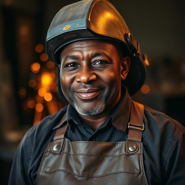 Portrait of Godfrey Musisi, welders in Mukono