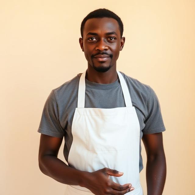 Portrait of Isaac Byaruhanga, painters in Kampala