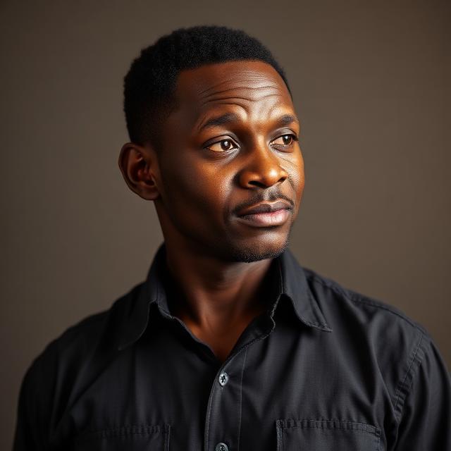Portrait of Moses Kato, electricians in Kampala