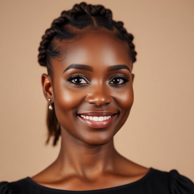 Portrait of Winnie Atim, hair & beauty in Kampala